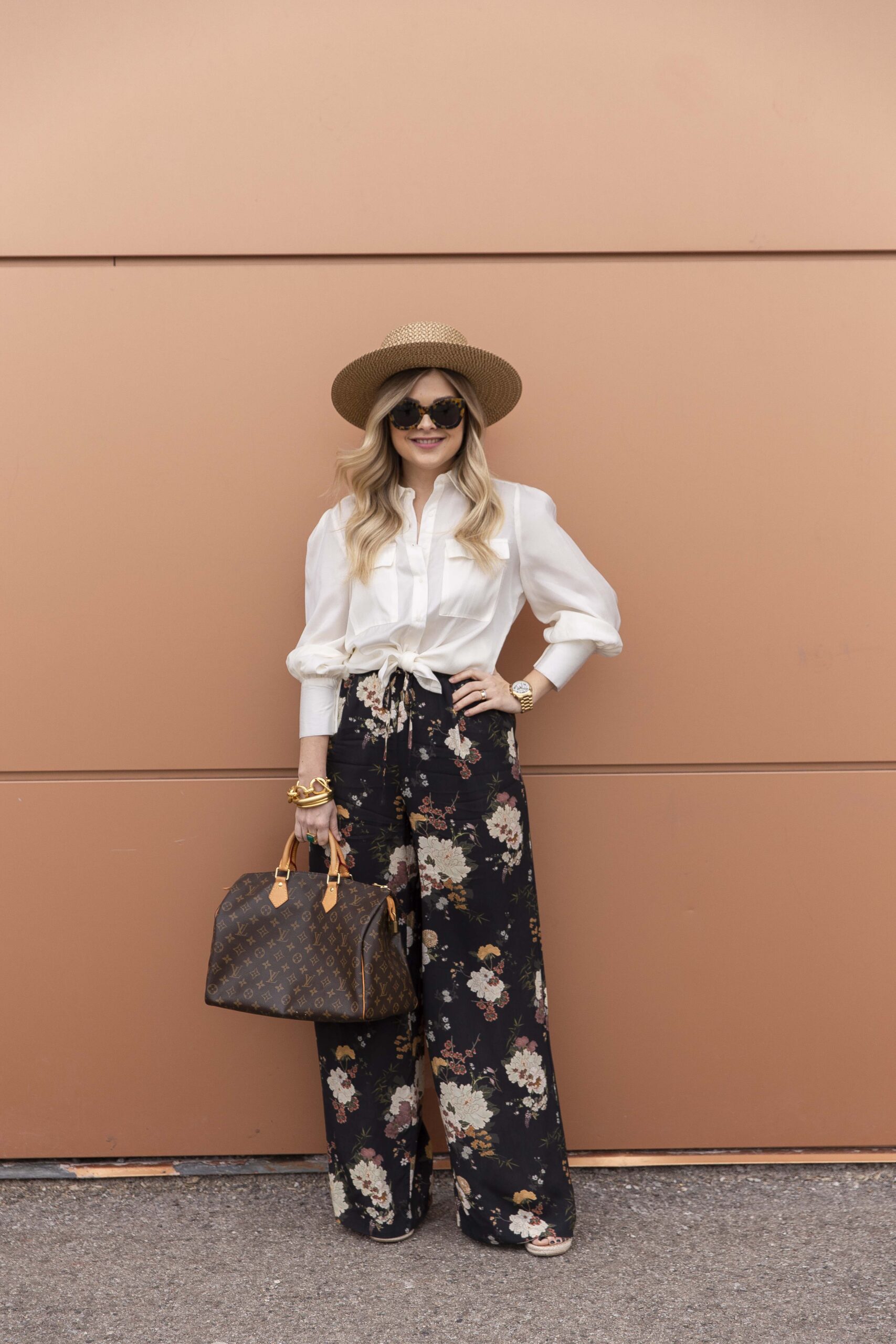 Floral Flowy Pants - Krystin Lee