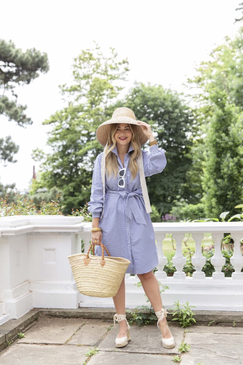 Striped Shirt Dress - Krystin Lee